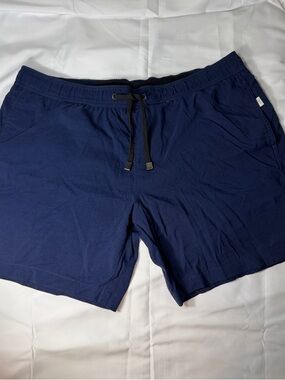 Onia Navy Blue Men's Drawstring Swim Trunks